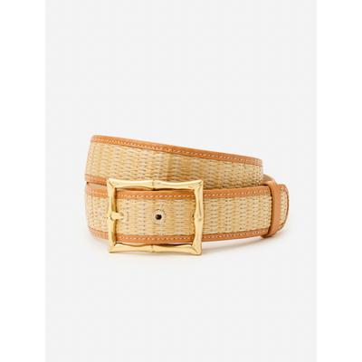 J.McLaughlin Women's Ocean Drive Belt Natural/Soft Vachetta, Size XL | Leather