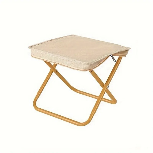 tragbarer Klapphocker - langlebige Carbonfaser, ovale Form mit Reißverschlusstasche für Outdoor-Freizeitaktivitäten/Camping, leichtes und kompaktes Design, ideal für Camper und Outdoor-Fans Image