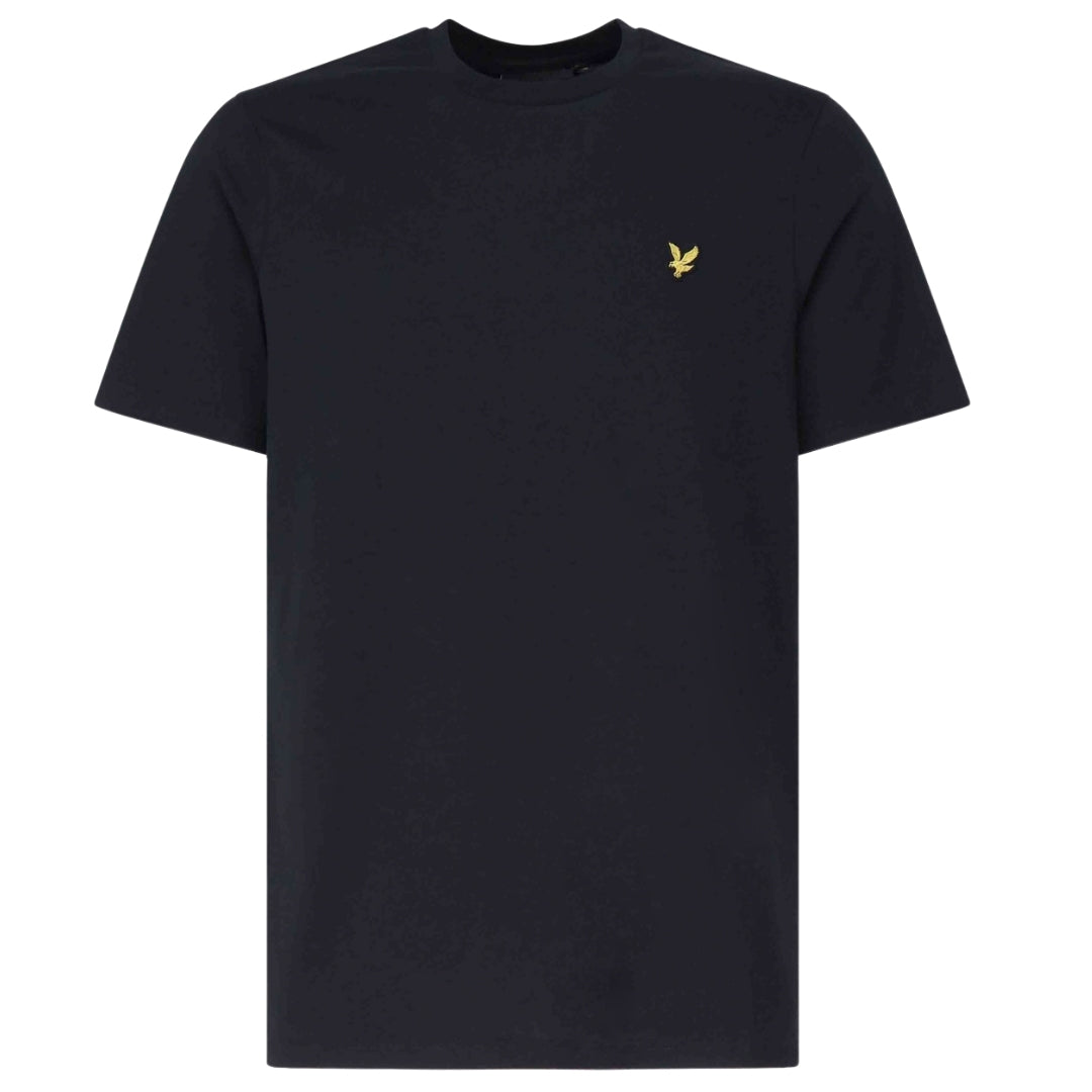 Lyle & Scott Brand Logo-T-Shirt auf der Brust in dunklem Marineblau Image