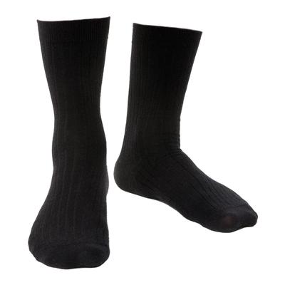Steven - Herren Socken aus Merinowolle mit lockerem, weichem Oberteil für geschwollene Füße - Schwarz Image
