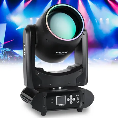 U'King 200W Moving Head Light DJ Light DMX512 Beam Spot Rotating 18Prisms Gobos Stage Light Effect