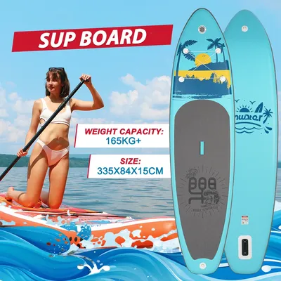 Stand Up Paddleboard SUPFW27A Inflatable Paddle Board with SUP Accessories, Wide and Stable Design