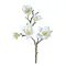 1Pc White Artificial Magnolia Fake Silk Flower Single Floral Home Decor Living Room Bedroom Garden