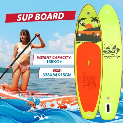 Stand Up Paddleboard SUPFW27B Inflatable Paddle Board with SUP Accessories, Wide and Stable Design