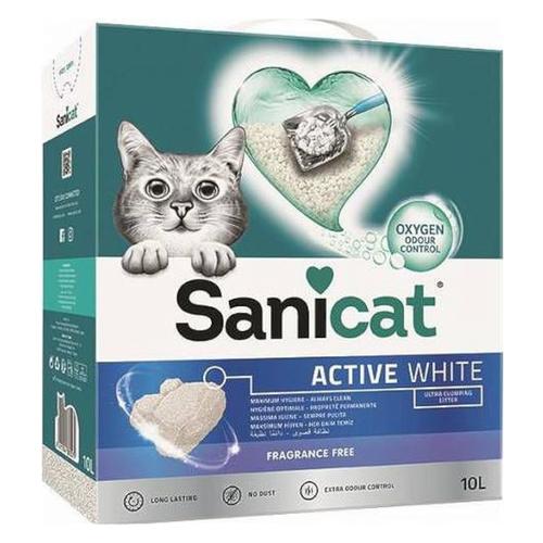 2 x 10 l Sanicat Katzenstreu zum Sonderpreis! - Active White