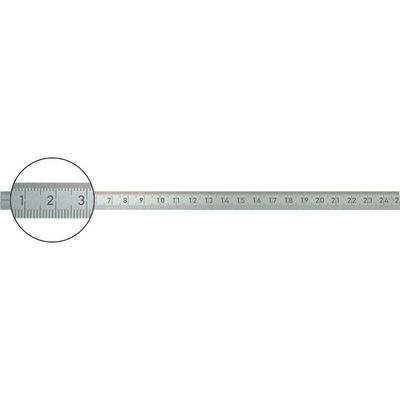 Biegsamer Stahlmassstab 200x13mm rostfrei Format Image