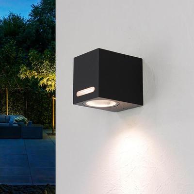 Wandlampe Aluminium eckig IP44 außen praktisch Lampe Image