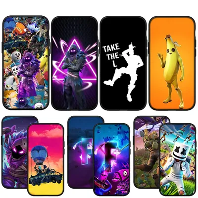 game F-Fortnites-Wallpaper Soft Phone Cover for Apple iPhone 16 15 14 13 12 11 Pro Max 6 6S Plus +