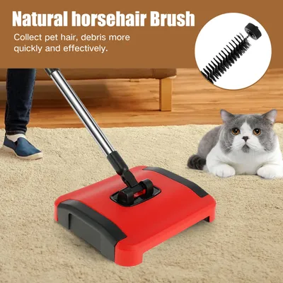 Hand Sweeping Machine Without Electricity Carpet Floor Automatic Cleaner Broom Household Pet Hair Dust Cleaning Broom Dustpan