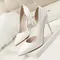Women Korean Version Glossy Patent Leather Shallow Mouth Office Stiletto Party Comfort Women Extreme High Heels Simple 638-5