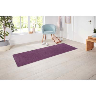 Läufer HANSE HOME EXCLUSIV "Liberty", lila, B:80cm H:7mm L:300cm, Polypropylen, Teppiche, Uni-Meliert, robust, kräftige Farben, rundherum farbige Kettelung Image