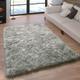 Fellteppich PACO HOME "Playa 960", grau, B:120cm H:64mm L:170cm, Polyester, Teppiche, Fellteppich, Kunstfell, Flokati-Optik, Hochflor, weich und flauschig, Uni-Farben