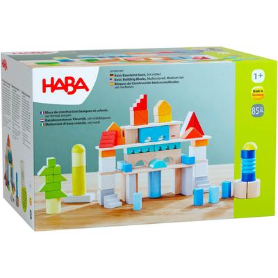 Spielbausteine HABA "Bausteine-Set Basis" bunt Kinder Made in Germany; inkl. Aufbewahrungstasche