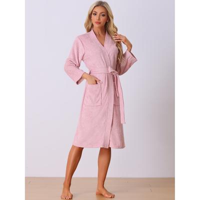 Womens Bath Robe Durable Lightweight Kimono Luxury Spa Resort & Hotel Bathrobe