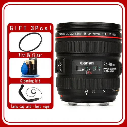 Canon EF 24-70mm f/4L è obiettivo USM per Canon DSLR EOS 5D Mark IV III 5DS 5DSR 6D 5D 7D Mark II 90D 80D 70D 60D 60Da