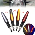 24Led Moto LED Indicatori di direzione Bianco Rosso Ambra Indicatori di flusso Anteriore Luce posteriore Lampeggiatore Lampeggiante Per Honda Per Yamaha