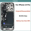 90% nuovo, copertura posteriore in vetro con alloggiamento centrale smontato originale per iPhone 14 Pro, con gruppo wireless NFC batteria