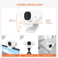 NUROUM V15-AF 75 ° Webcam grandangolare 2K Full Hd 30fps con microfono USB videoconferenza per Computer portatile Mac PC