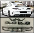 Per Mercedes Benz W205 C43 C63S Coupe 2015-2022 paraurti auto in fibra di carbonio diffusore posteriore Lip Spoiler tronco punte di scarico Kit corpo
