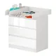 WOLTU 1 SET Fasciatoio per bambini Cassettiera a 3 cassetti Armadio portaoggetti Credenza Guardaroba Comodino per camera da letto Studio Soggiorno