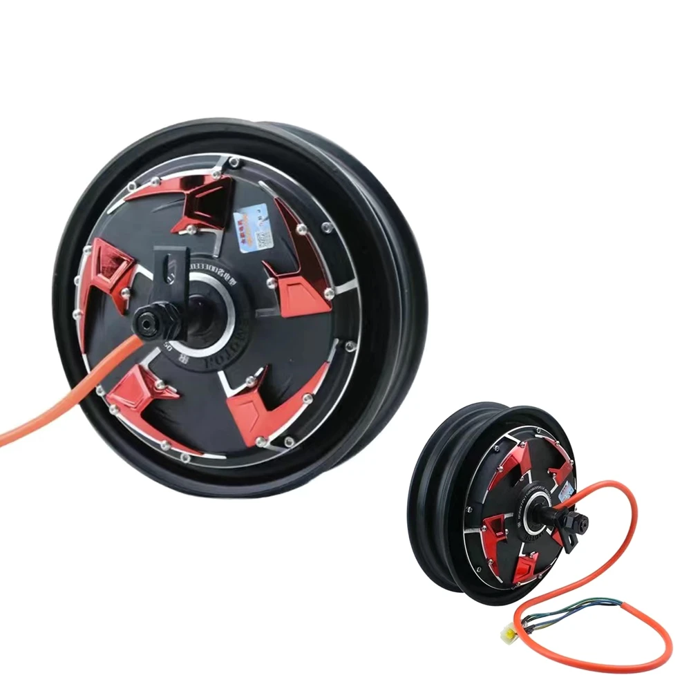 Motore QS da 10 pollici 4 generazioni 48V-96V 1500-3500W Motore DC senza spazzole ad alta potenza Freno a disco Motore con mozzo diviso Motore per scooter elettrico