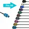 2x Car Stereo Radio Antenna adattatore cavo unità principale Antenna Radio interfaccia Fakra Z a DIN Plug FM/AM Antenna a DAB Radio Stereo