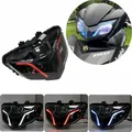 Luce diurna per moto faro anabbagliante per Scooter faro anteriore a LED nero retrò per luce anteriore Vintage per moto Y15ZR V2