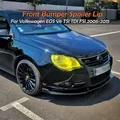 Per Volkswagen EOS V6 TSI TDI FSI 2006-2015 3 Pz Auto Anteriore Splitter Spoiler Paraurti Labbro Body Kit Diffusore Gloss Nero Accessori