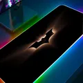 B-Batman A-Arkham Knight Mouse Pad RGB Pc Gamer Tastiera LED Incandescente mause pad Tappetini In Gomma Cute Cartoon Gaming Computer csgo lo