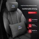 Per Subaru STI Brz Wrx Xv Ascent Forester Outback Impreza Legacy Pelle scamosciata Auto Poggiatesta Supporto per il collo Sedile Cuscino lombare Cuscino per il collo