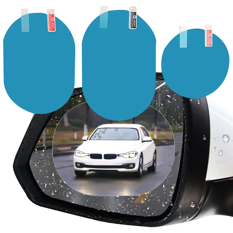 2 pièces autocollant de voiture Film imperméable pour rétroviseur de voiture rétroviseur de voiture Film de pluie vue claire dans les jours de pluie Film de voiture