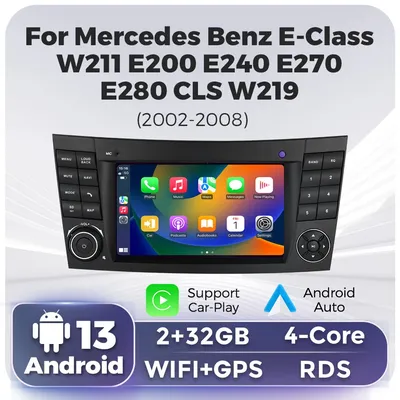 Autoradio Carplay Android Auto für Mercedes Benz E-Klasse W211 E200 E220 E300 E350 E240 E280 Cls Klasse W219 GPS Stereo-Audio-WLAN auto intelligentes system carplay autoradio android car radio auto