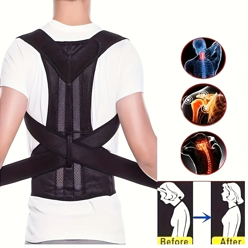 Zurück Haltung Korrektor Anti-kamel Korrektur Gürtel Sitzhaltung Korrektur Gürtel Zurück Orthopädische Einstellbare Korrektur Gürtel Neue Image