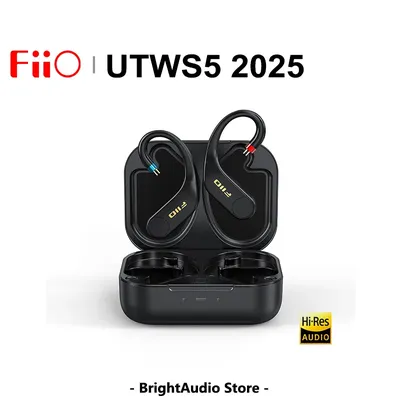 FiiO UTWS5 2025, echte kabellose Bluetooth-Ohrhörer, Haken-Kopfhörerverstärker für abnehmbare Kopfhörer, Hi-Res Audio LDAC MMCX/0,78 mm Image