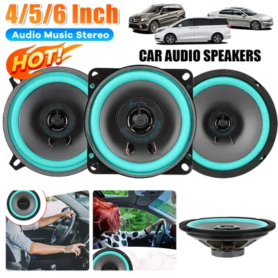 4/5/6 Inch Universal Car Speaker 100W/160W HiFi Coaxial Subwoofer Sensitivity 92dB Car Audio Music