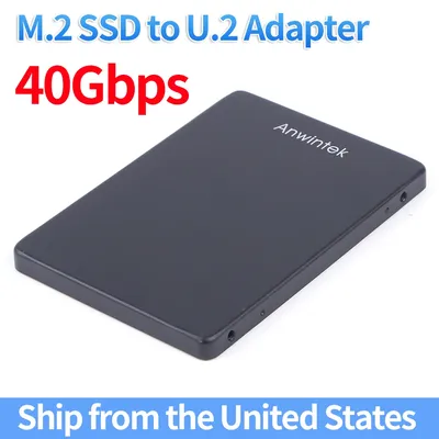 M.2 SSD To U.2 Adapter 40Gbps M.2 NVMe SATA-Bus NGFF SSD To U.2 SFF-8639 Adapter M.2 NVMe SATA U.2