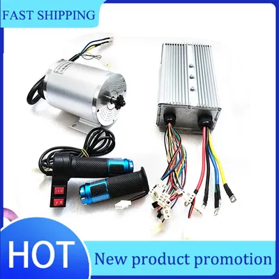 60V 2000W Brushless Motor Set with Controller Complete Kit for Electric Scooters Motorcycles