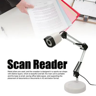 Document Camera USB Document Camera Foldable Portable Multi Language 8MP HD OCR Text Recognition