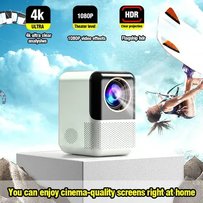 TAIDU Full HD Mini Projector 1080P 4K Video 1280*720P Android10 5G WIFI Auto Focus Portable Smart