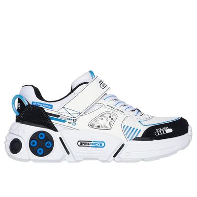 Skechers Boy's Game Kicks: Gametronix 2.0 Sneaker | Size 12.0 | Wht/Black/Blue | Synthetic/Textile | Machine Washable