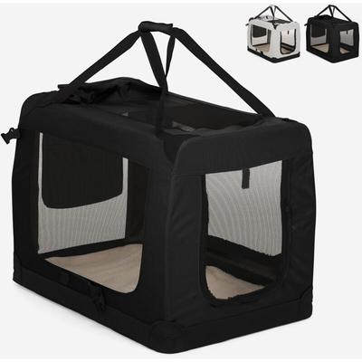 Faltbarer Autotransporter Hunde und Katzen mittlere Größe 78x53.5x58cm Oliver xl Farbe: Schwarz