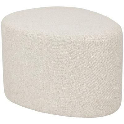 Atmosphera - Beiger Pouf mit organischen Formen estria, 58 x 47 x 38 cm Image