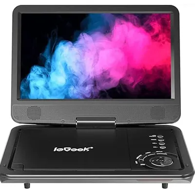 ieGeek Portable DVD Player 12.5", with 10.5" HD Swivel Screen, Car Travel DVD Players 5 Hrs