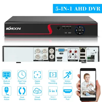 4CH 1080P Full High Definition Hybrid AHD/Analog/TVI/CVI/ DVR CCTV Digital Video Recorder DVR P2P