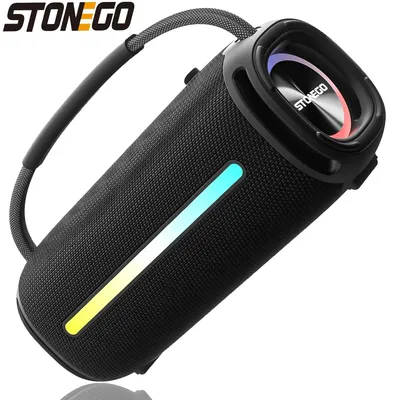 Portable Wireless Subwoofer with Charging Cord Enjoy Clear and Powerful Sound Anywhere, Outdoor