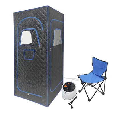 Lightweight Portable Personal Steam Sauna Spa set tent 180*80*80cm+2.6L steam engine+65cm folding