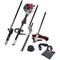 Scheppach Outil de jardin multifonction motorisé MFH5200-4P – 1,8 CV – Moteur 2 temps – Outil de