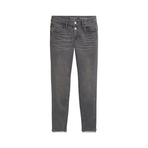 TOM TAILOR Damen Boyfriend Jeans, grau, Uni, Gr. 29/32