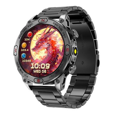KC86 Smart Watch 1.43 AMOLED Screen 1ATM Waterproof Compass Altitude Barometer LED Flashlight Sports Watch