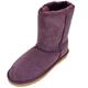 SNUGRUGS Ladies Genuine Sheepskin Mid Calf Short Boot Purple - 9 UK